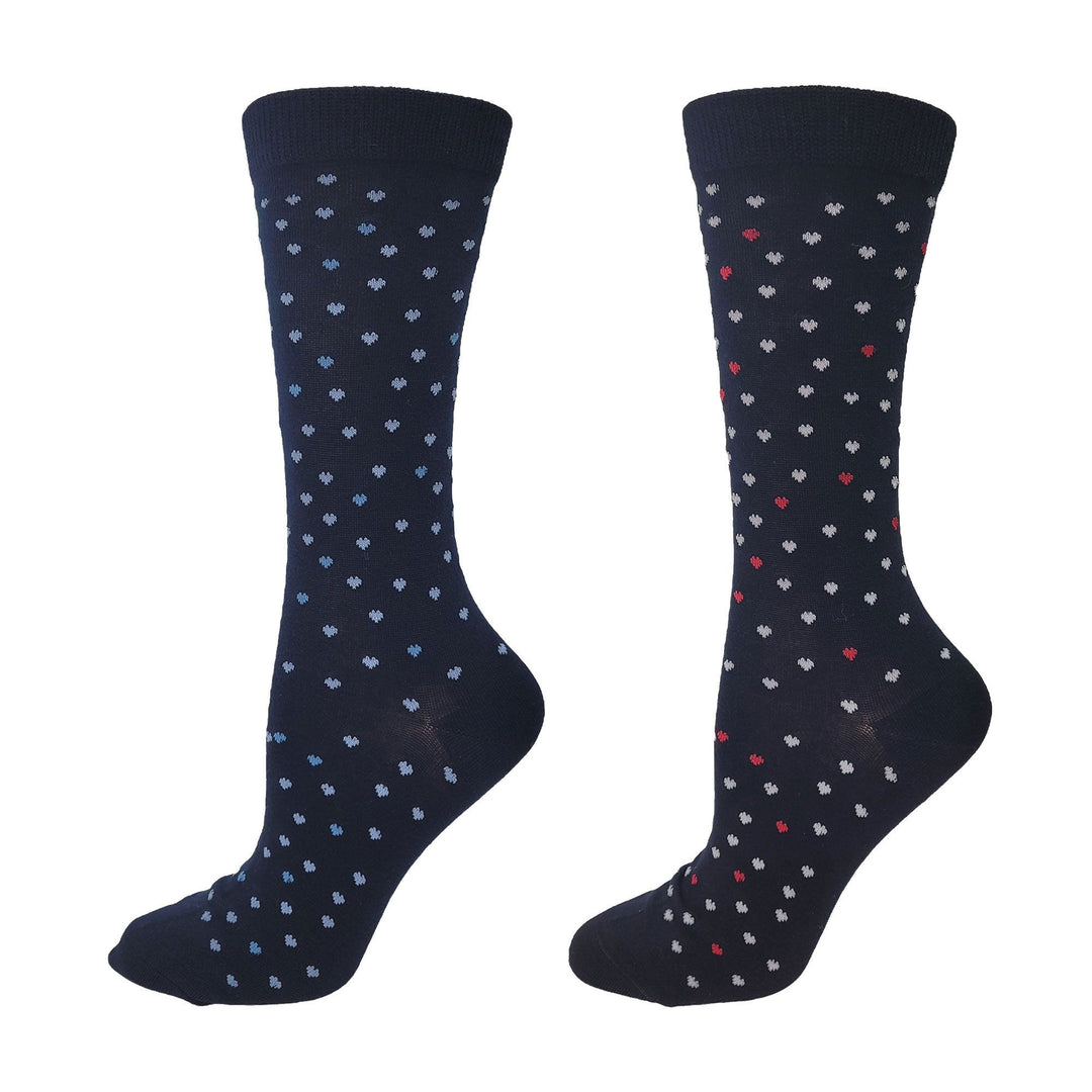 Chaussettes pour diabétiques « Argyle » en coton de Wellness - Grande