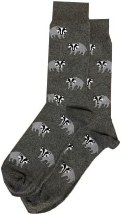 "Badgers" Cotton Crew Socks by Hot Sox - Large