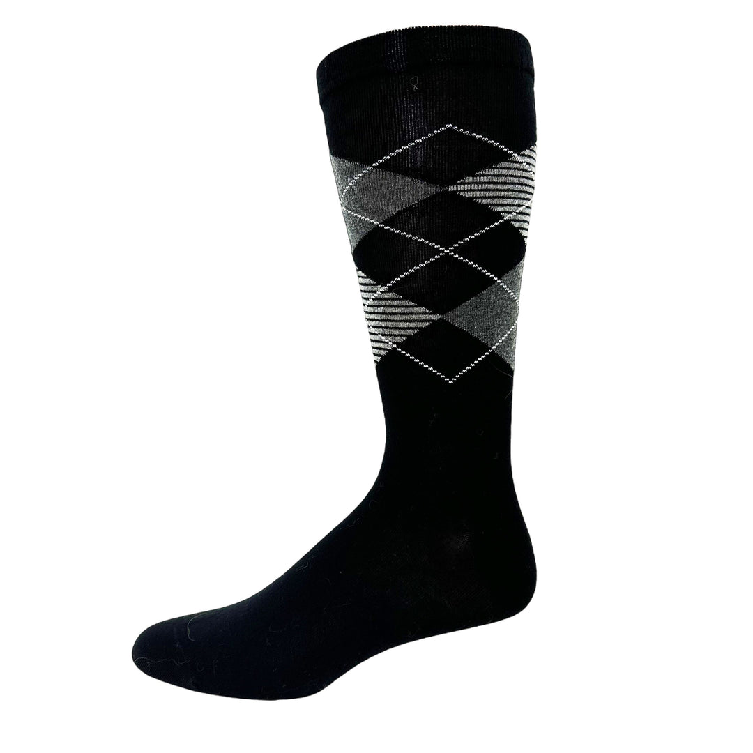 Chaussettes pour diabétiques « Argyle » en coton de Wellness - Grande