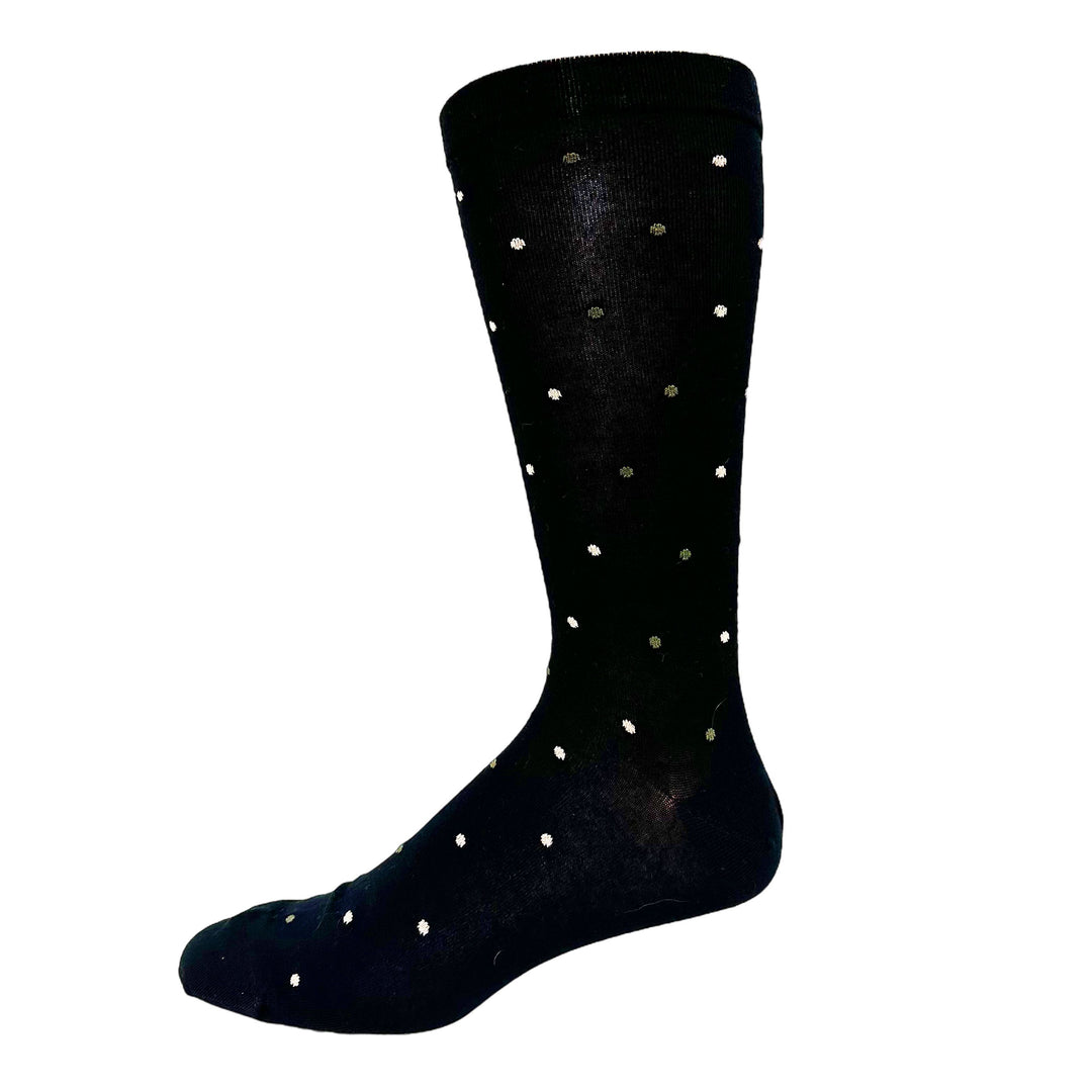 Chaussettes diabétiques en bambou à pois par Wellness - Grande