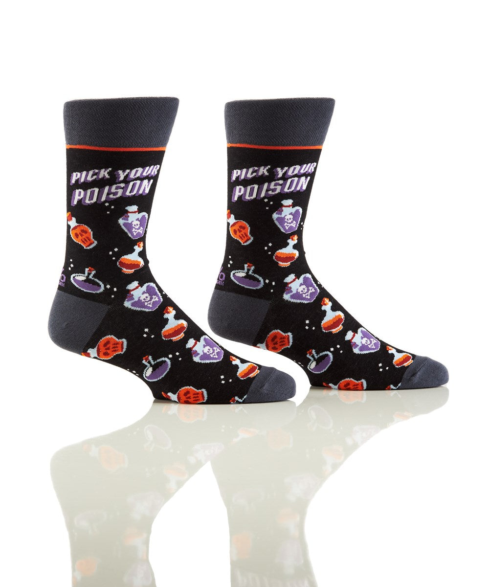 Chaussettes en coton « Pick Your Poison » par YO Sox - Grande taille - SOLDES