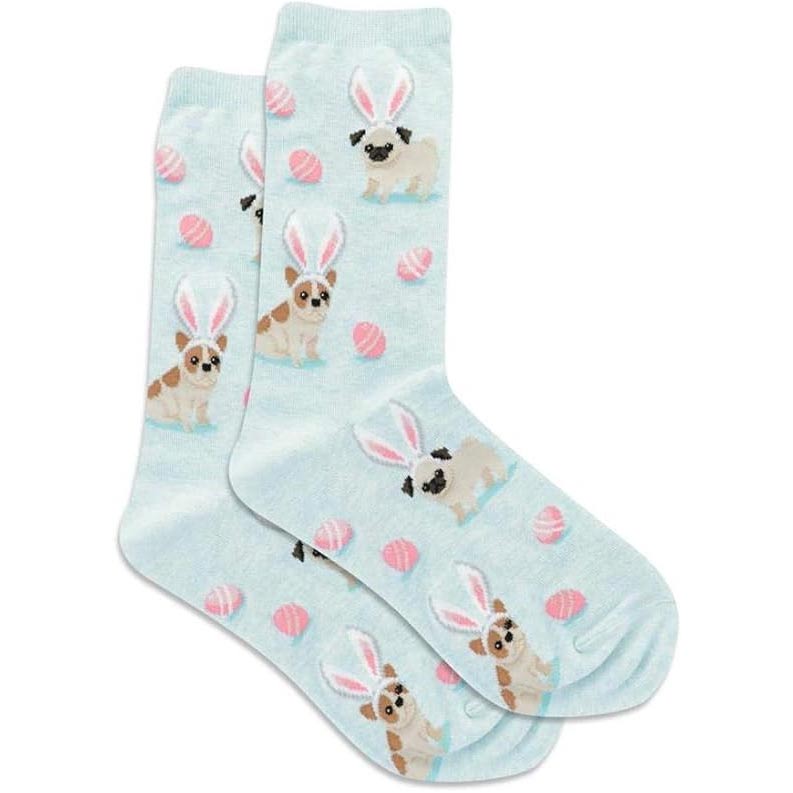 "Easter Dogs" Crew Socks by Hot Sox - Medium