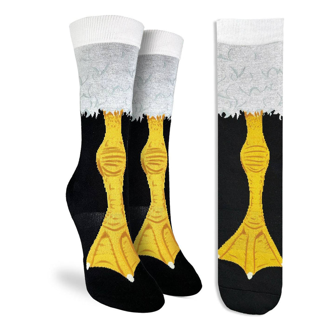 "Duck Feet" Crew Socks by Good Luck Sock - Medium