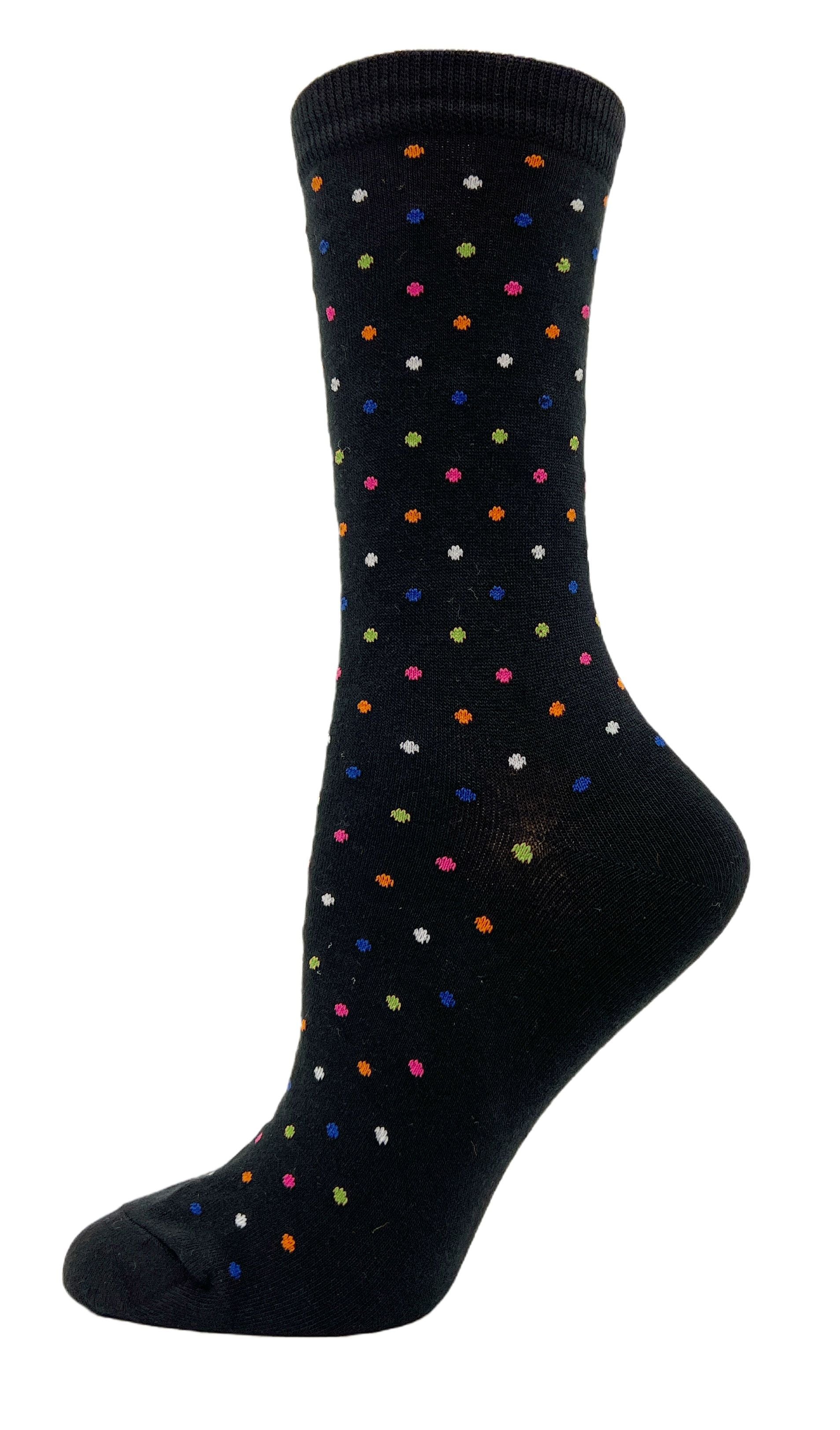 Mens black sale polka dot socks