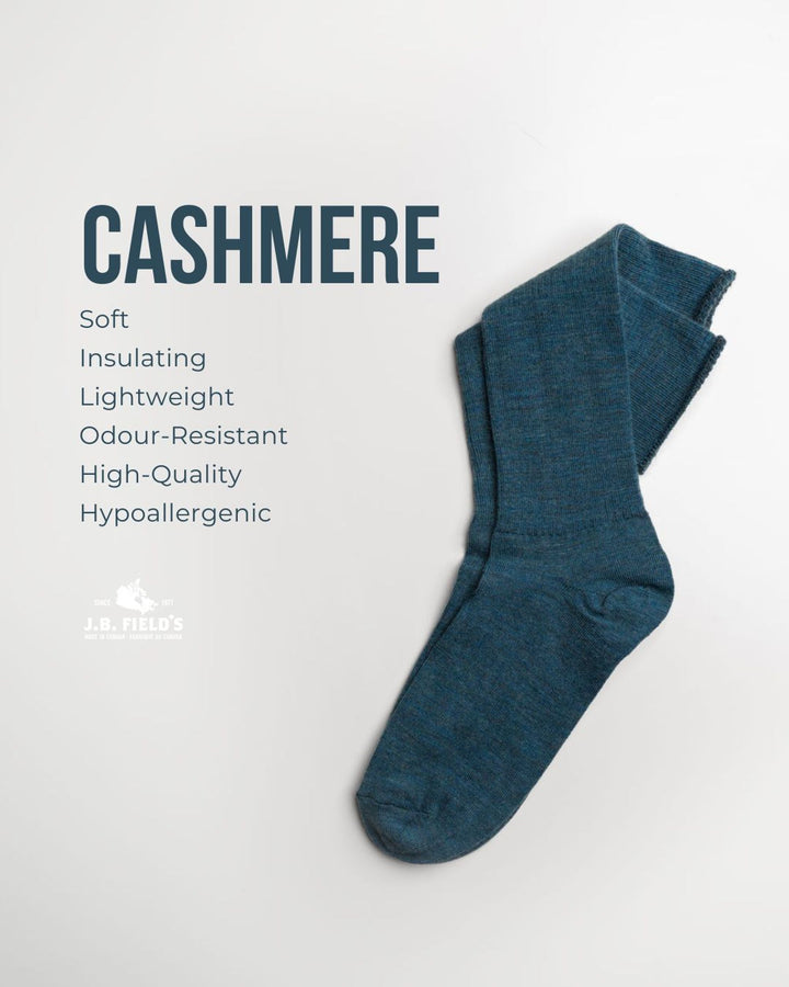Vagden Cashmere "Non-binding" Ribbed Dress Socks - Large
