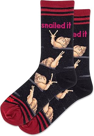 "Snailed IT" Crew Socks by Hot Sox