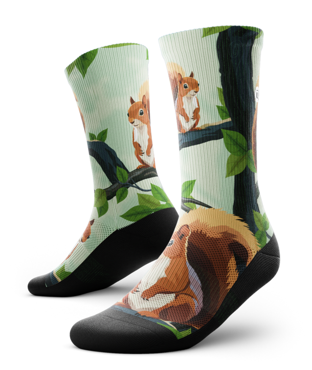 "Chestnut" Performance Crew Running Socks by Outway
