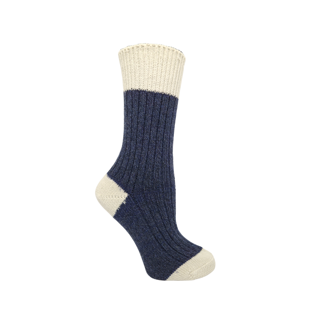 2 PAIR - J.B. Field's Women's "Dark Heather" Cotton Socks (CLEARANCE)