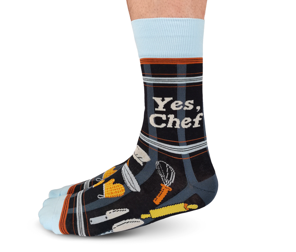 Chaussettes en coton « Grill Master » améliorées par Uptown Sox - Grande