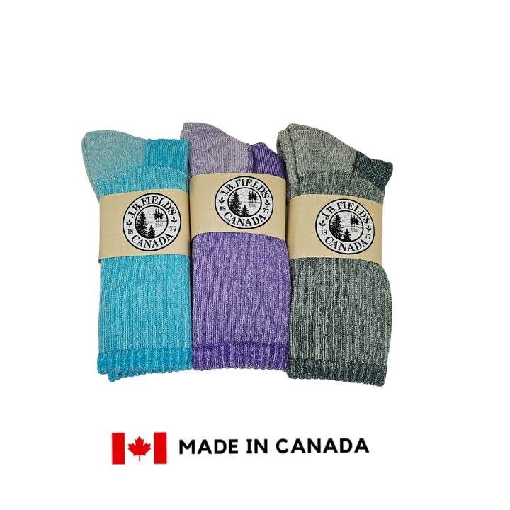 3 PAIR - J.B. Field's "Hiker GX" Merino Wool Hiking Sock (SLIGHTLY IMPERFECT) - COLOURFUL