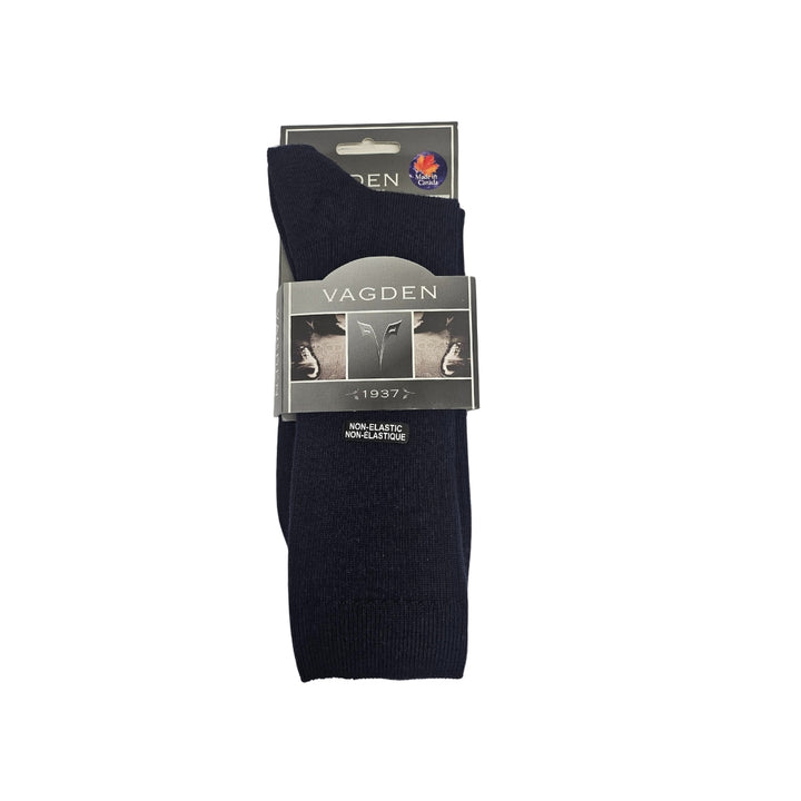 Vagden Cashmere "Non-binding" Ribbed Dress Socks - Large