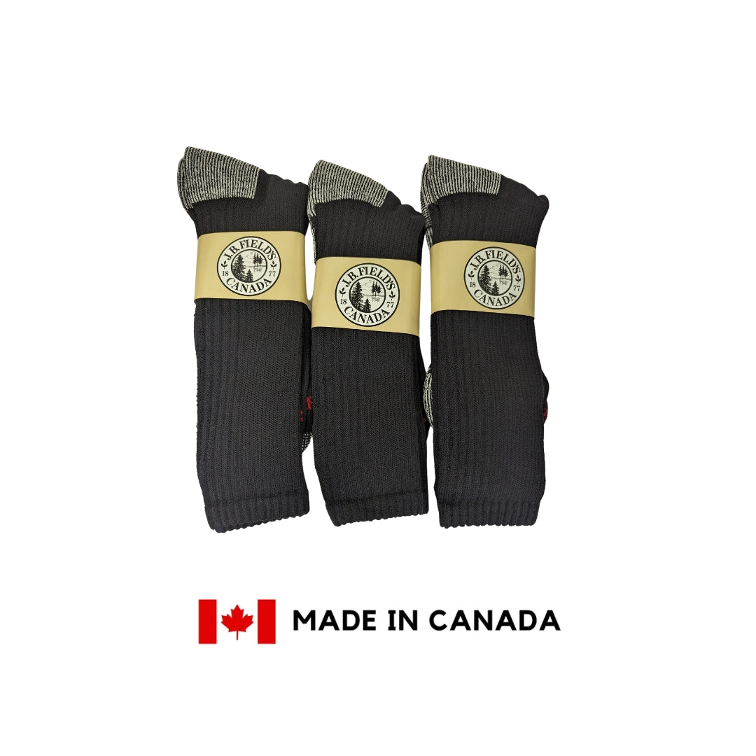 3 PAIRES - Chaussettes de randonnée en laine mérinos « Hiker GX » de JB Field (LÉGÈREMENT IMPARFAITES) - NEUTRE