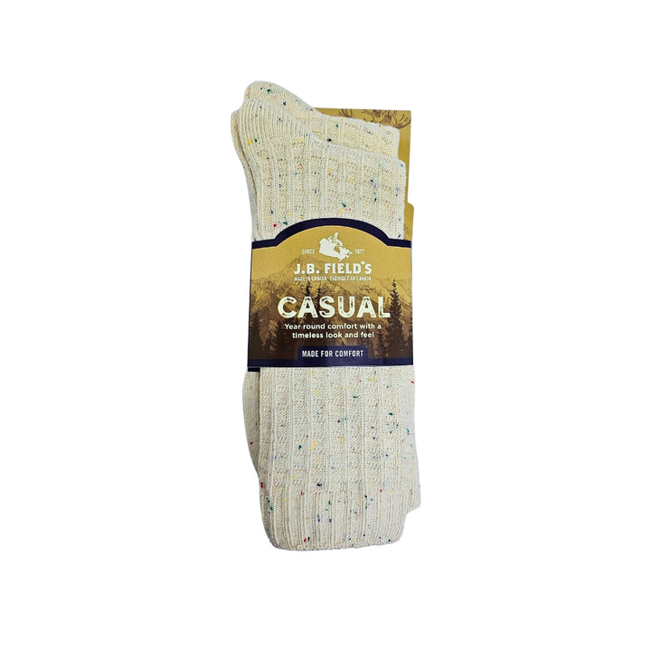 CASUAL 90% Cotton Waffle Speckled Socks - 2 PACK by Great Sox