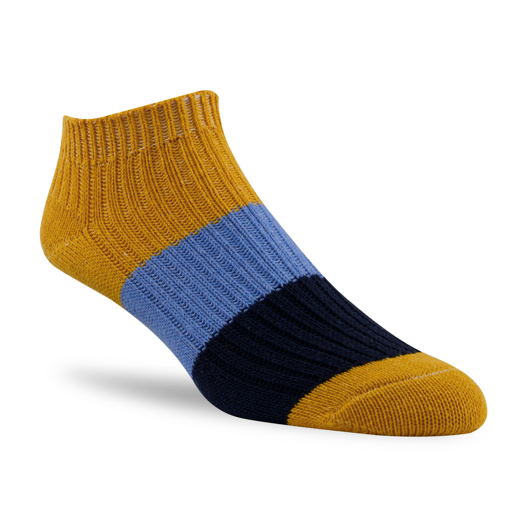tri-colour ankle socks