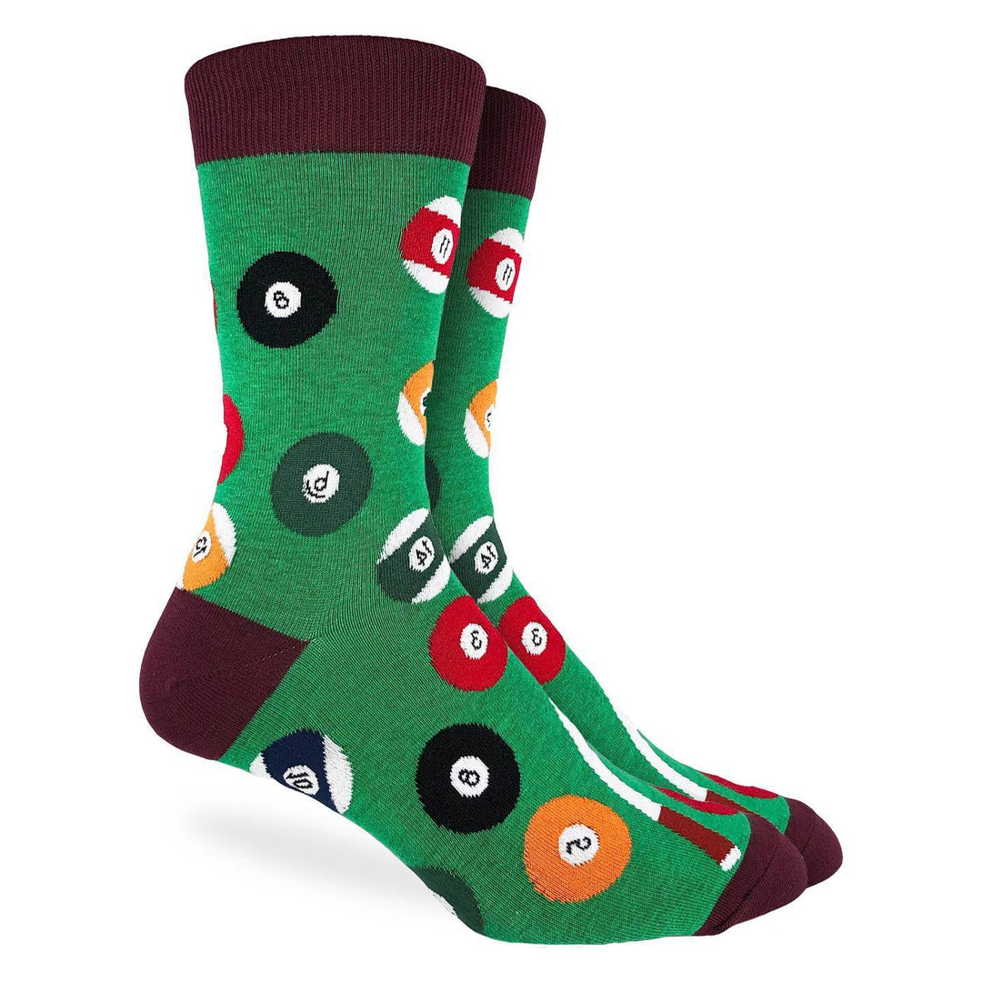 mens dress socks with pool pattern