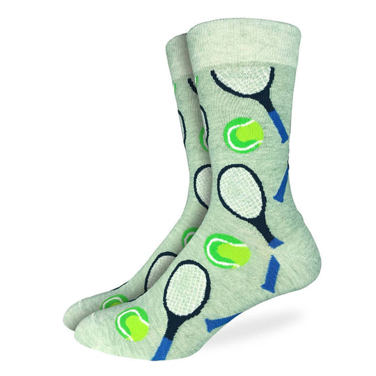 "Tennis" Cotton Crew Socks by Good Luck Sock