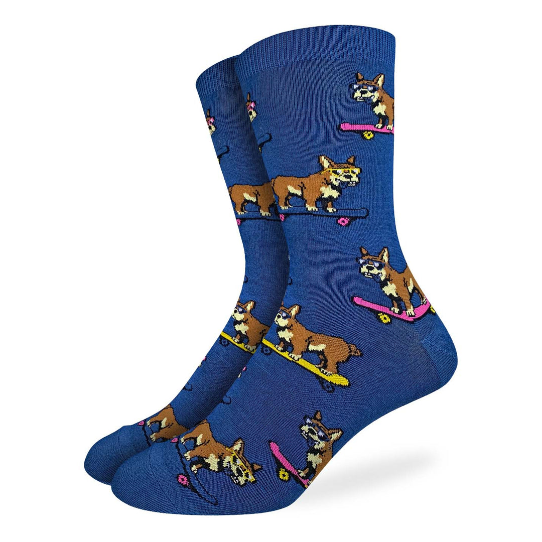 "Skateboarding" Crew Socks by Good Luck Sock