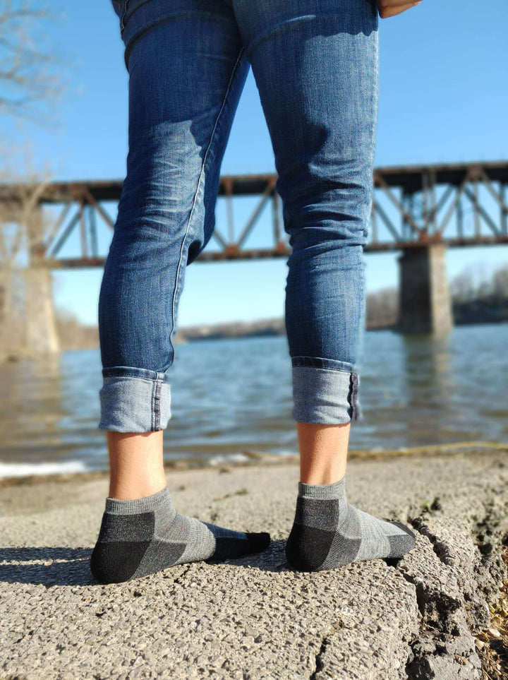 hiking merino wool ankle socks