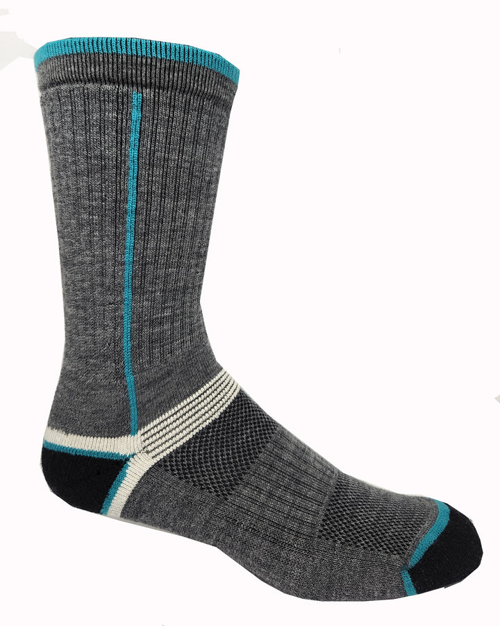 grey merino wool hiking socks