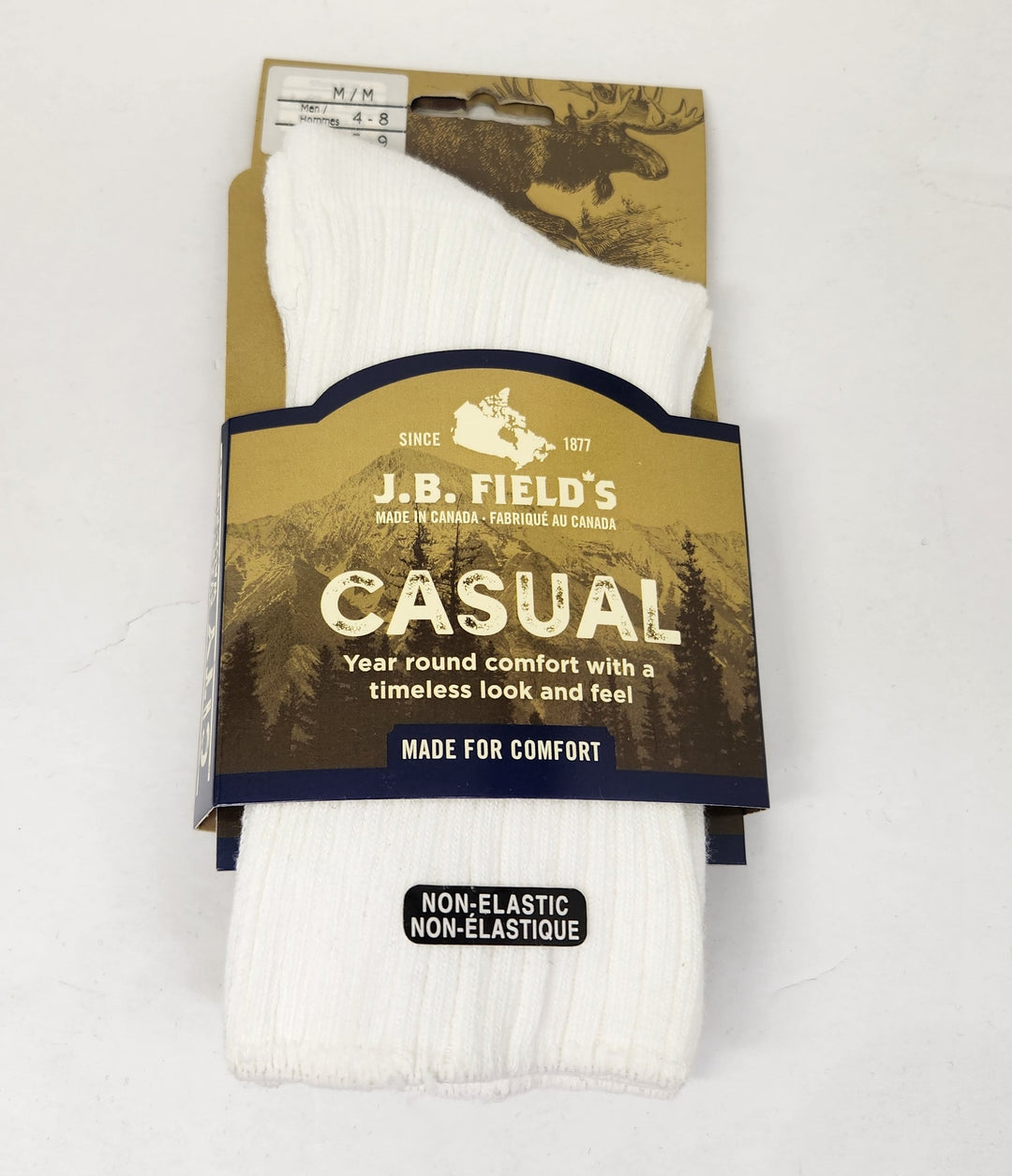 Cotton socks made in Canada