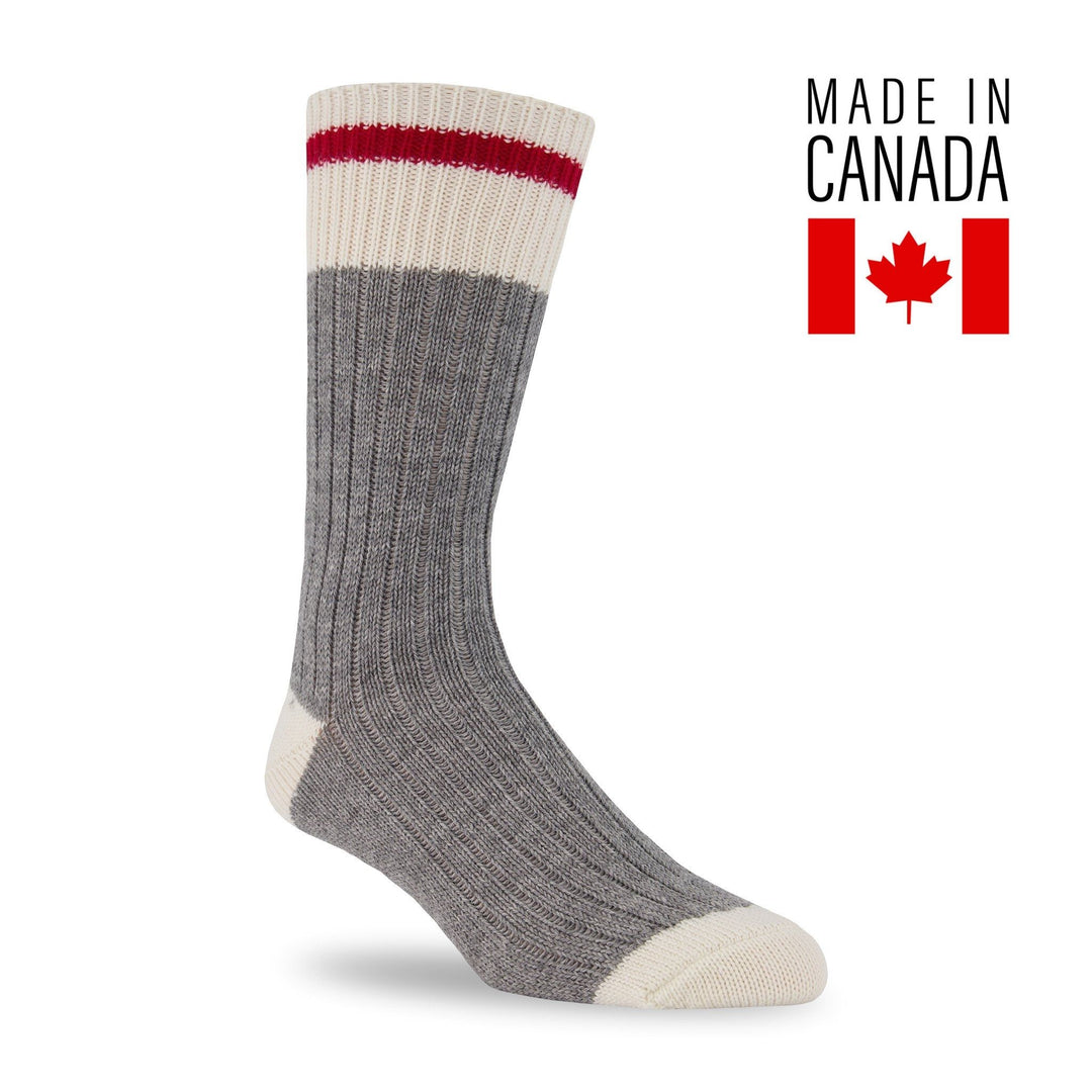 Red Stripe Wool Socks