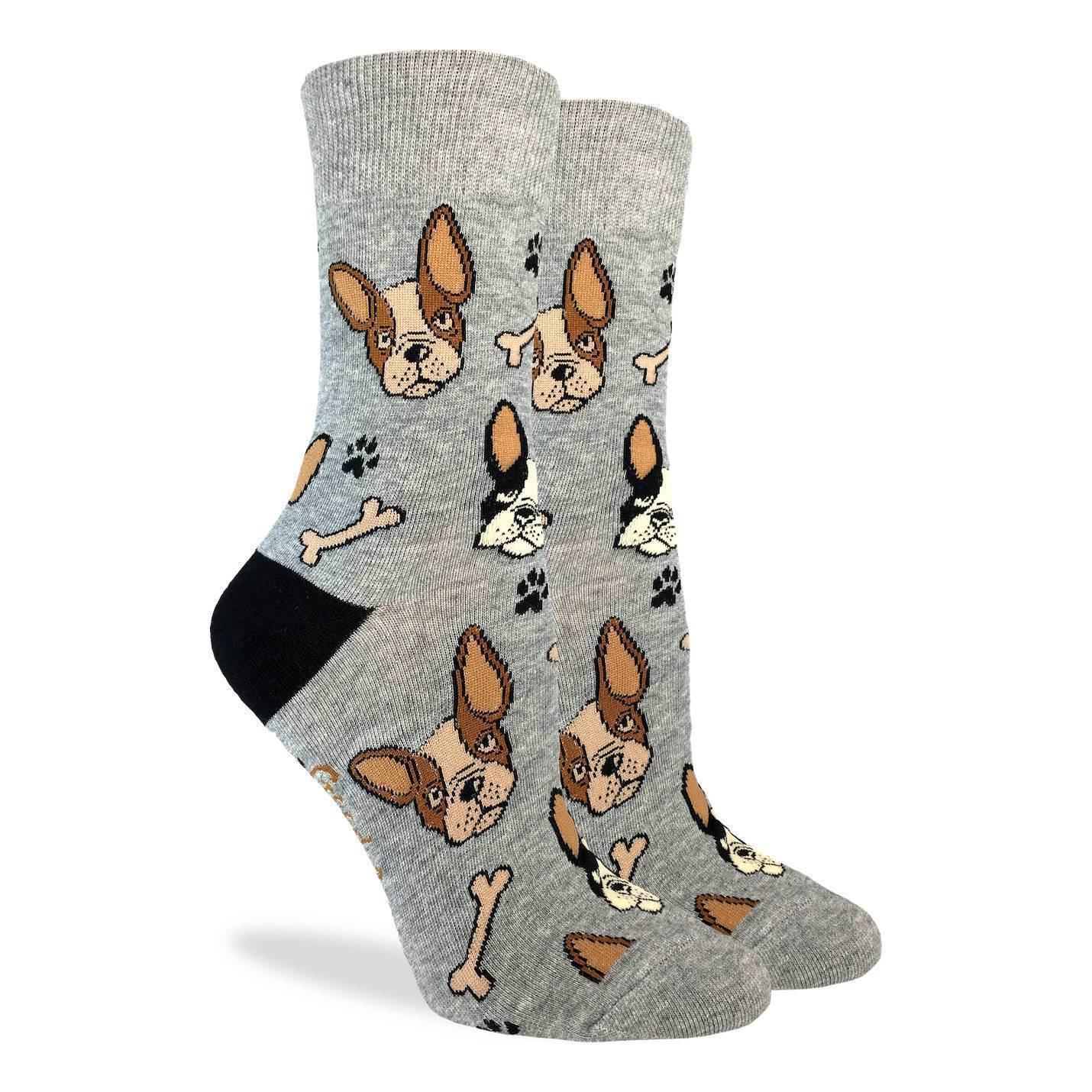 Chaussettes en coton « Bouledogue français » par Good Luck Sock