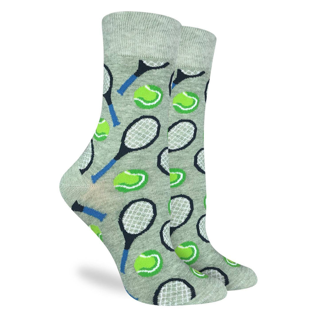 "Tennis" Cotton Crew Socks by Good Luck Sock