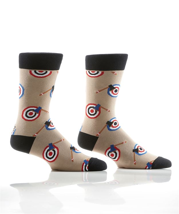 Chaussettes en coton « Lancer de hache » par YO Sox - Grande taille - VENTE
