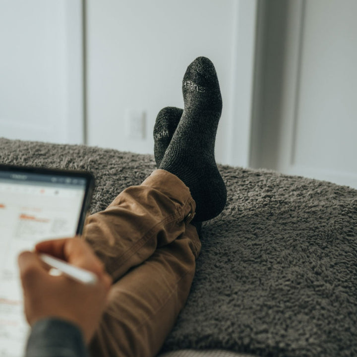 merino wool socks at home