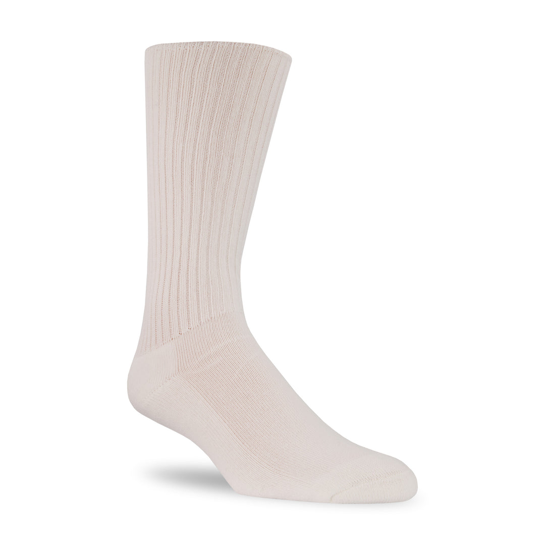 white 100% cotton socks