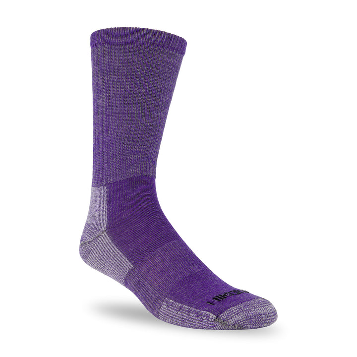 purple merino wool hiking socks