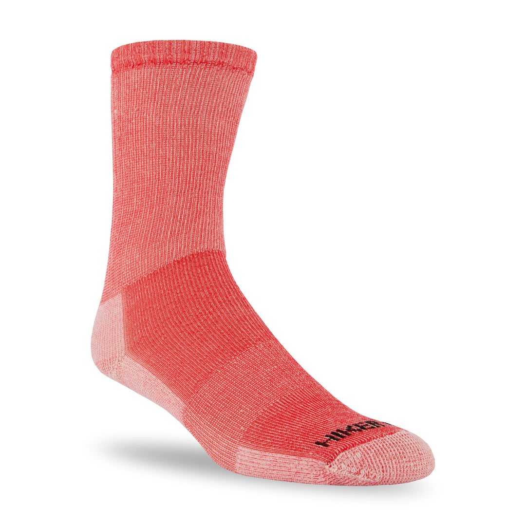 red merino wool hiking socks