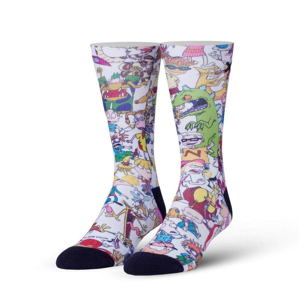 "90's Squad" Cotton Crew Socks by ODD Sox