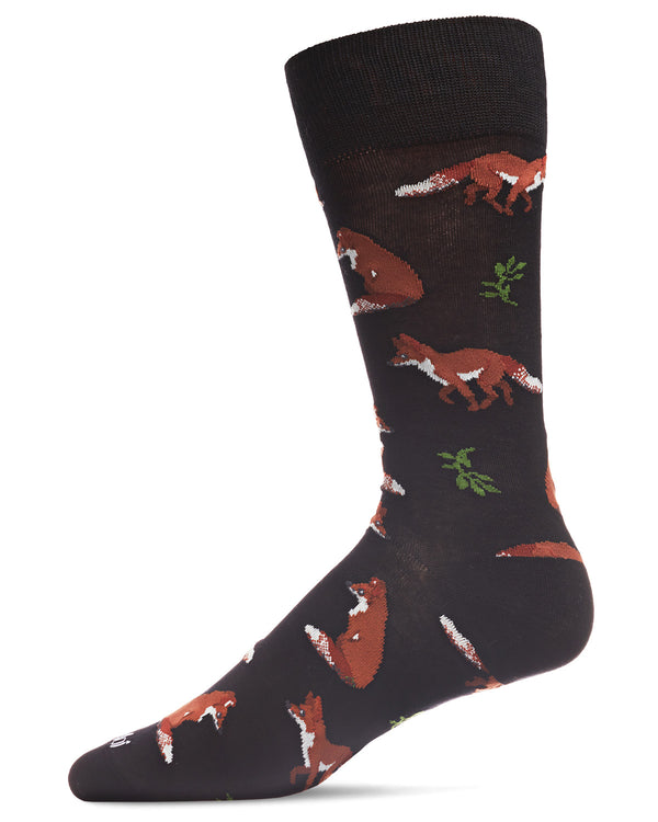 bamboo socks with foxes