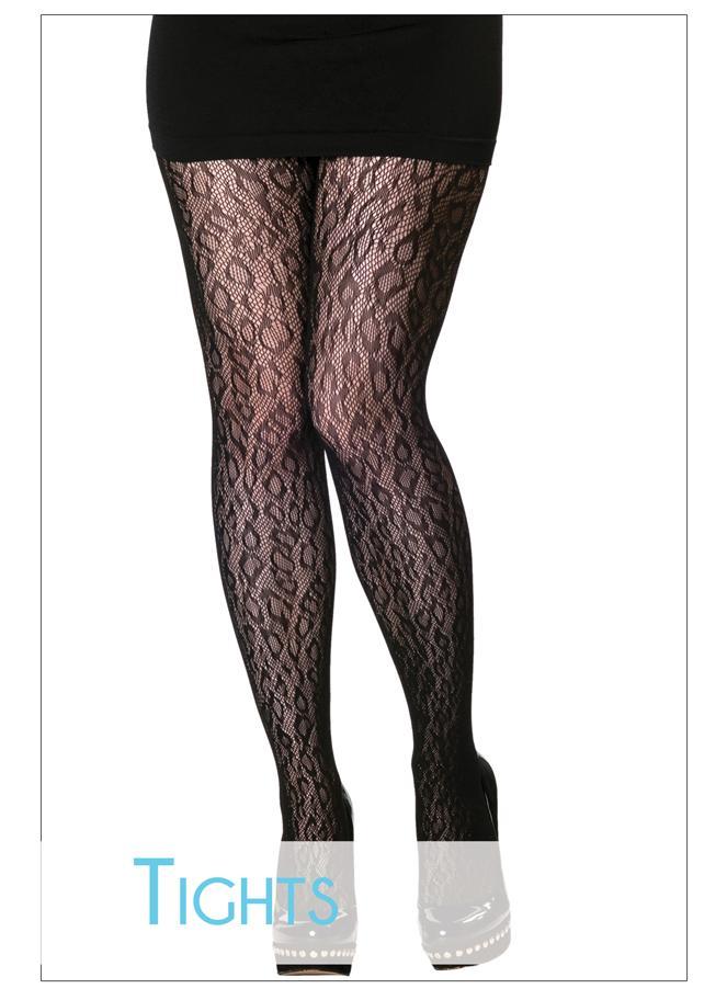 Diamond Check Patterned Tights