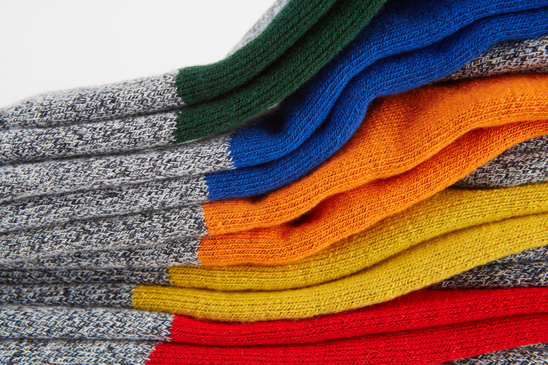 colorful knee high socks for skiing