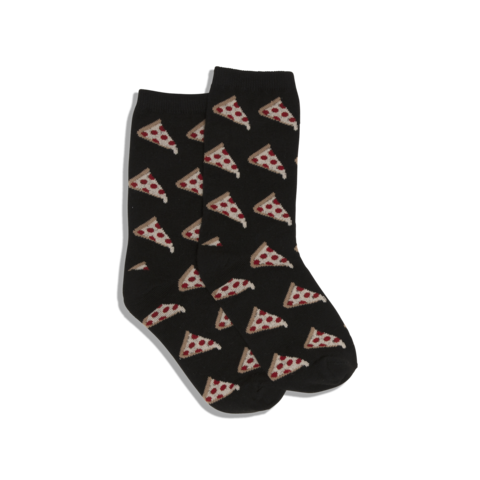 Kids "Pizza" Crew Socks by Hot Sox
