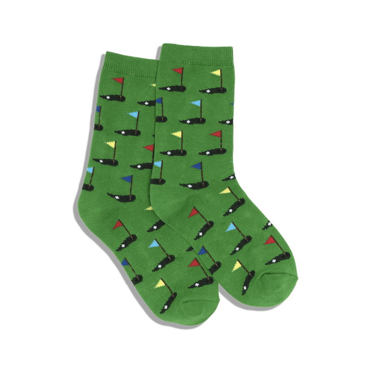 Kids "Golf" Crew Socks by Hot Sox