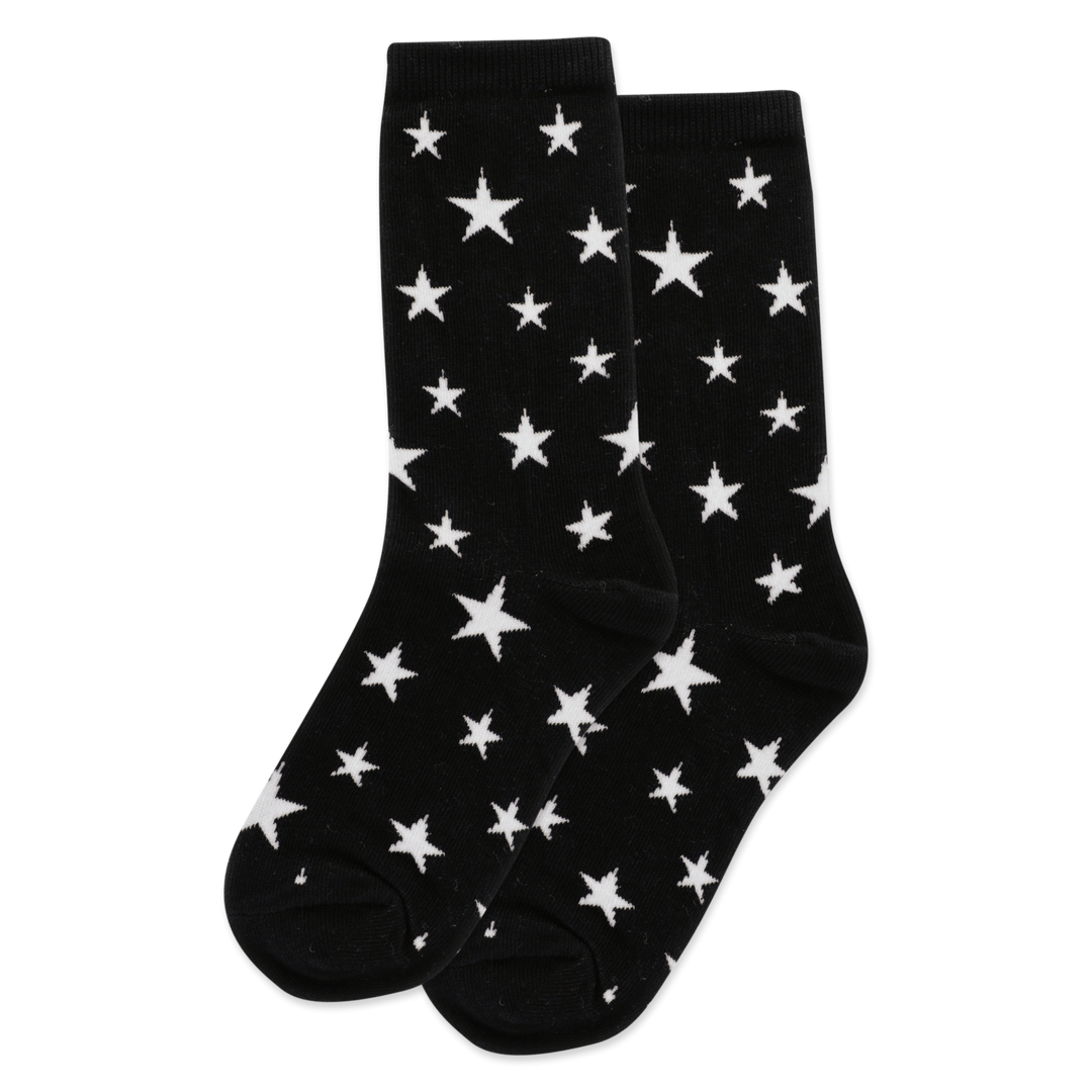Chaussettes mi-mollet phosphorescentes « Stars » pour enfants par Hot Sox