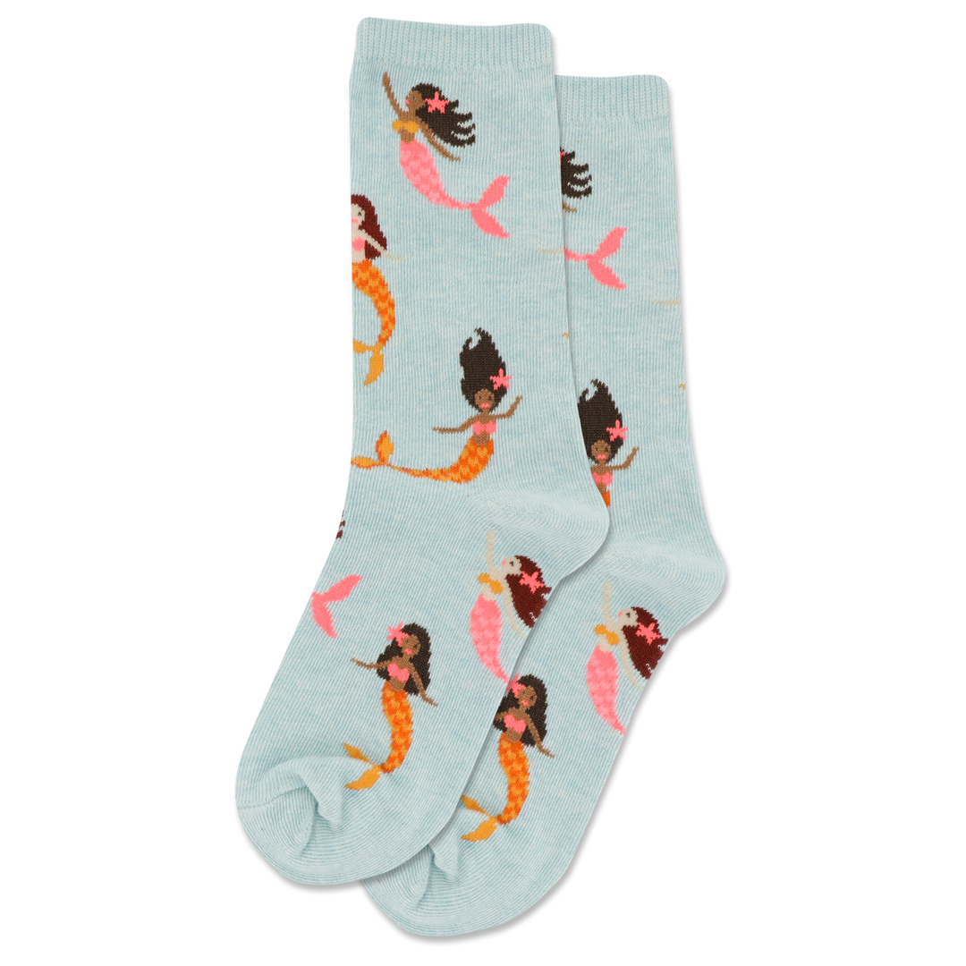 Kid's "Mermaid" Crew Socks by Hot Sox