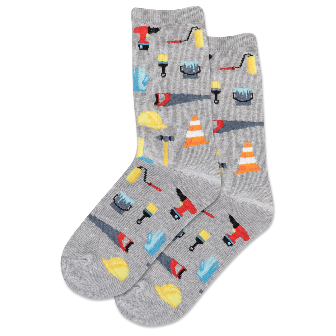Kid's "Tools" Crew Socks by Hot Sox