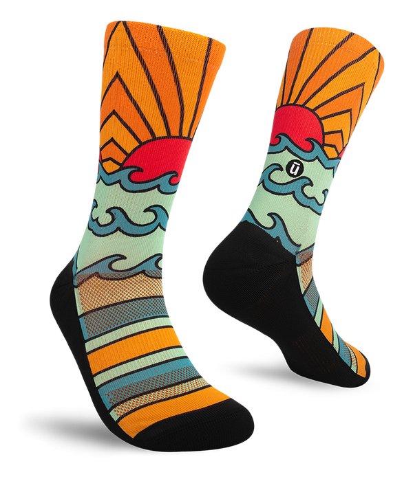 Outway Adventure Hang Ten Performance Crew Running Socks