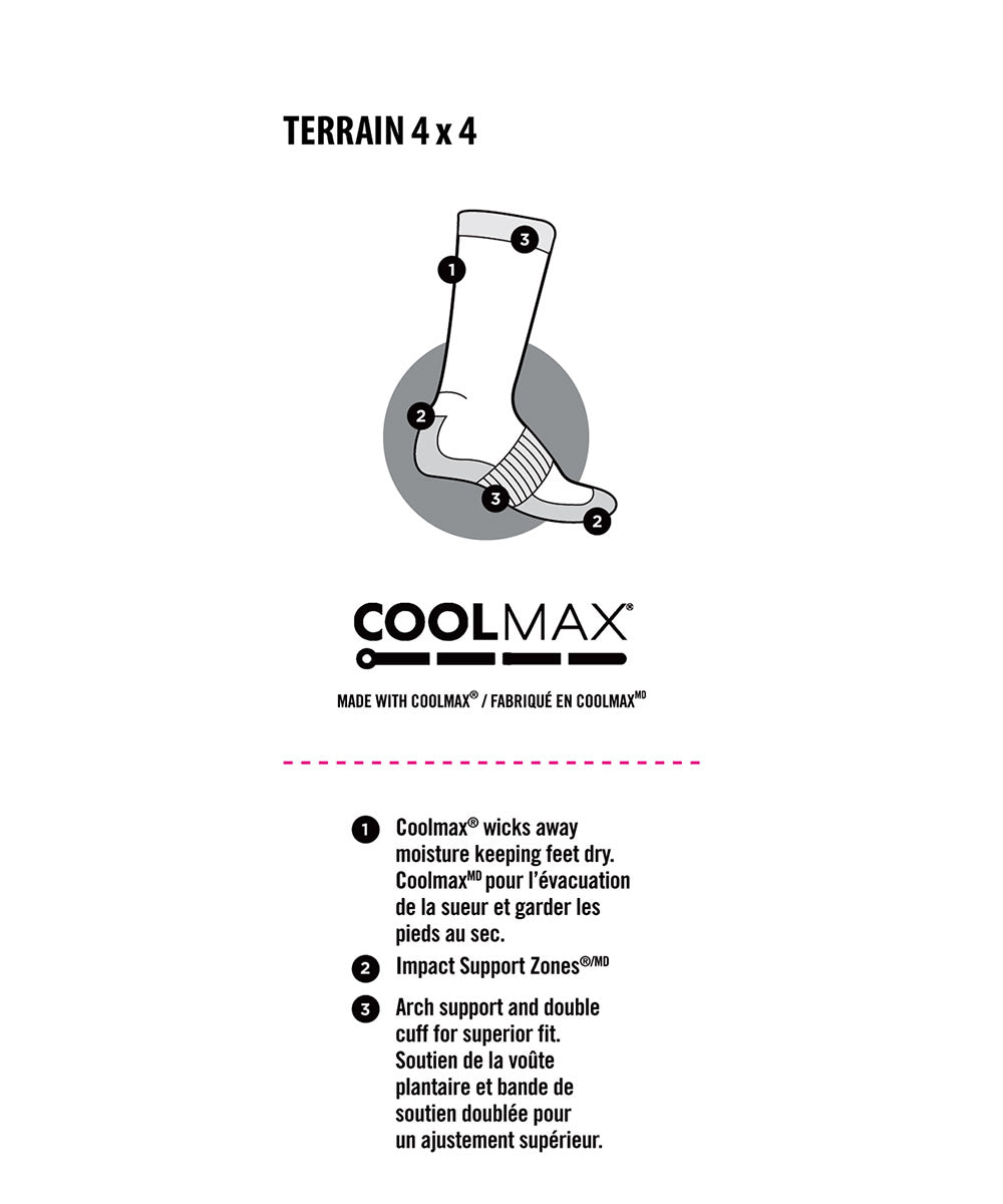 coolmax summer hiking sock