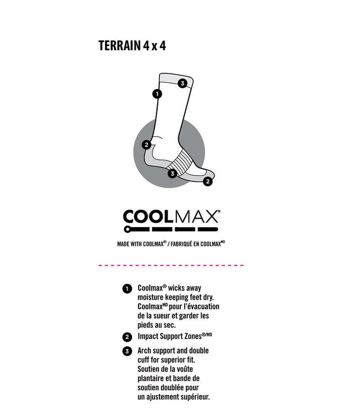 coolmax summer hiking sock