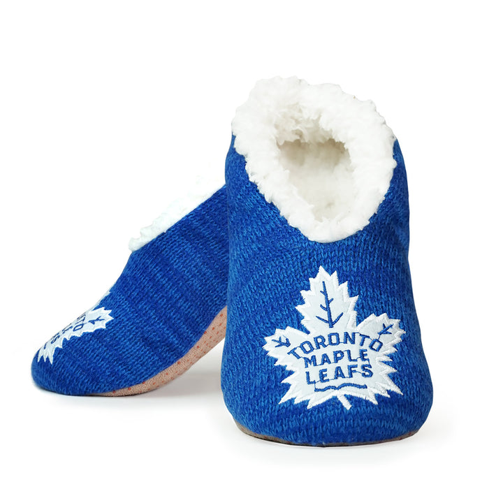 toronto maple leafs ankle- length women and men's slipper socks