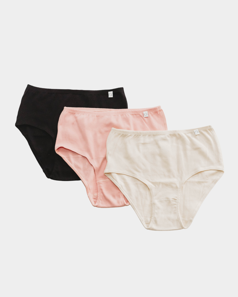 Women's 100% Organic Cotton Underwear by Q for Quinn (1 pair)