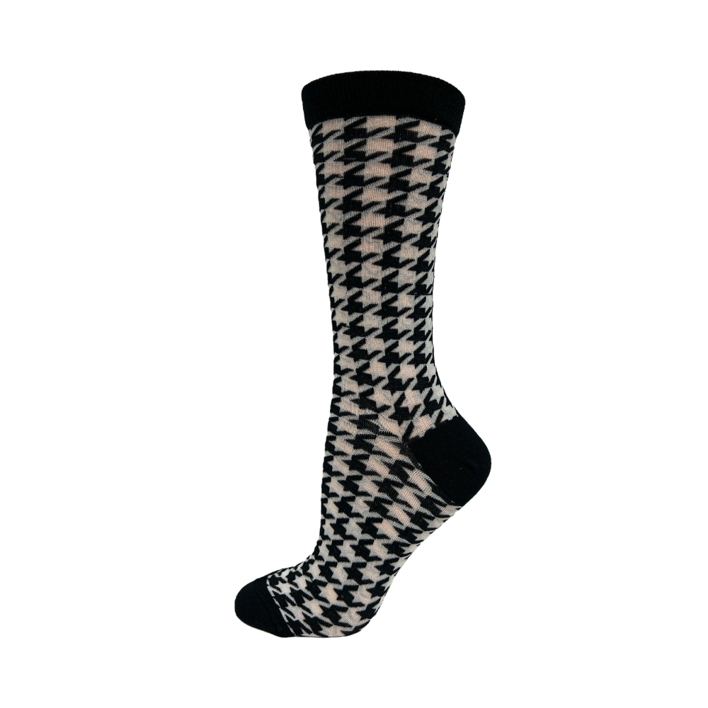 houndstooth bamboo socks
