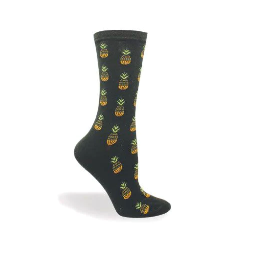 "Pineapple" cotton sock by Point Zero - Medium