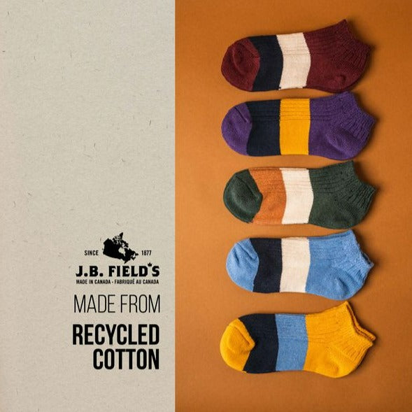 tri-colour ankle socks