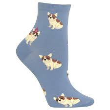 Kids "Birthday Frenchie" Crew Socks by Hot Sox